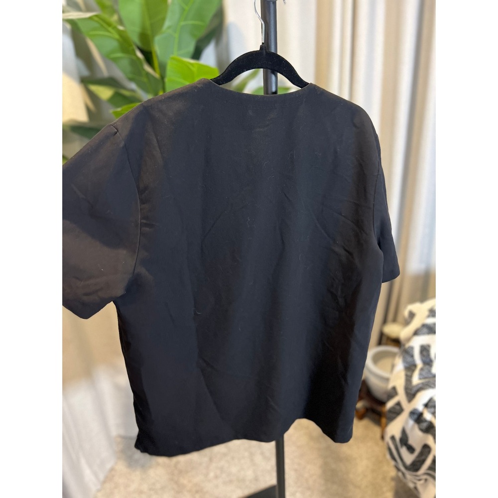 FIGS Technical Collection Mens Black Scrub Top Short Sleeve Size Large - Picture 6 of 6
